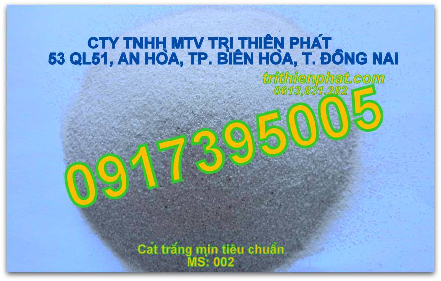 Cát trắng mịn tiêu chuẩn